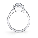 Cushion Cut Classic Halo Engagement Ring - Jacalyn