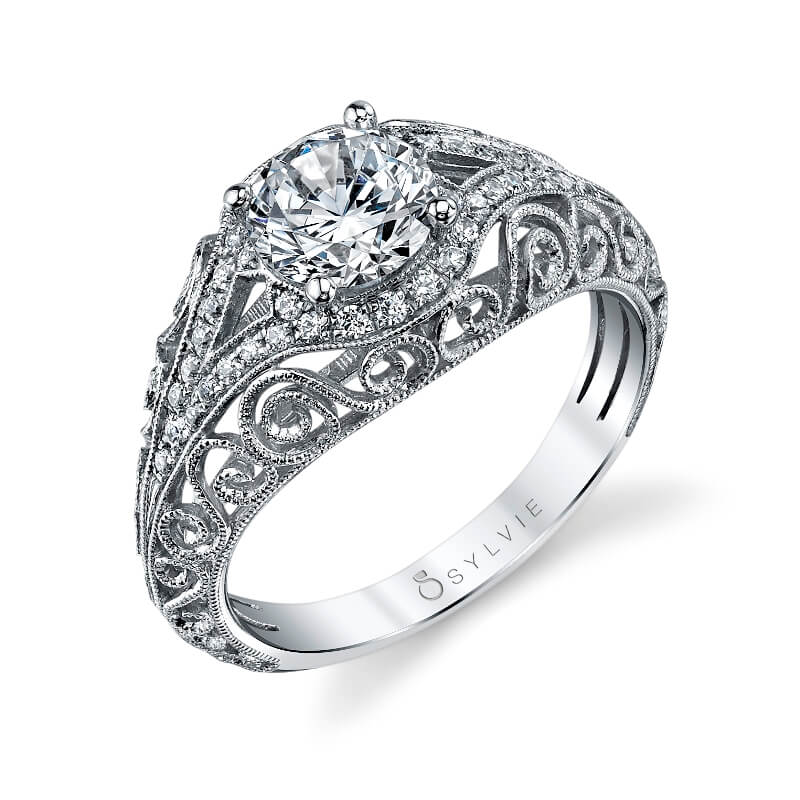 Alyssandra - Vintage Inspired Engagement Ring