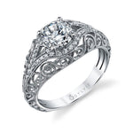 Alyssandra - Vintage Inspired Engagement Ring
