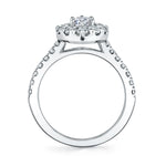 Olivia - Marquise Cut Engagement Ring with Halo