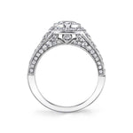 Karoline - Cushion Cut Bezel Set Engagement Ring
