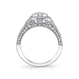 Karoline - Cushion Cut Bezel Set Engagement Ring