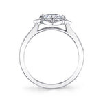 Julia - Flower Inspired Cushion Cut Halo Engagement Ring