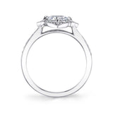 Julia - Flower Inspired Cushion Cut Halo Engagement Ring