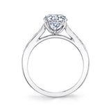 Holly - Hand Engraved Solitaire Engagement Ring