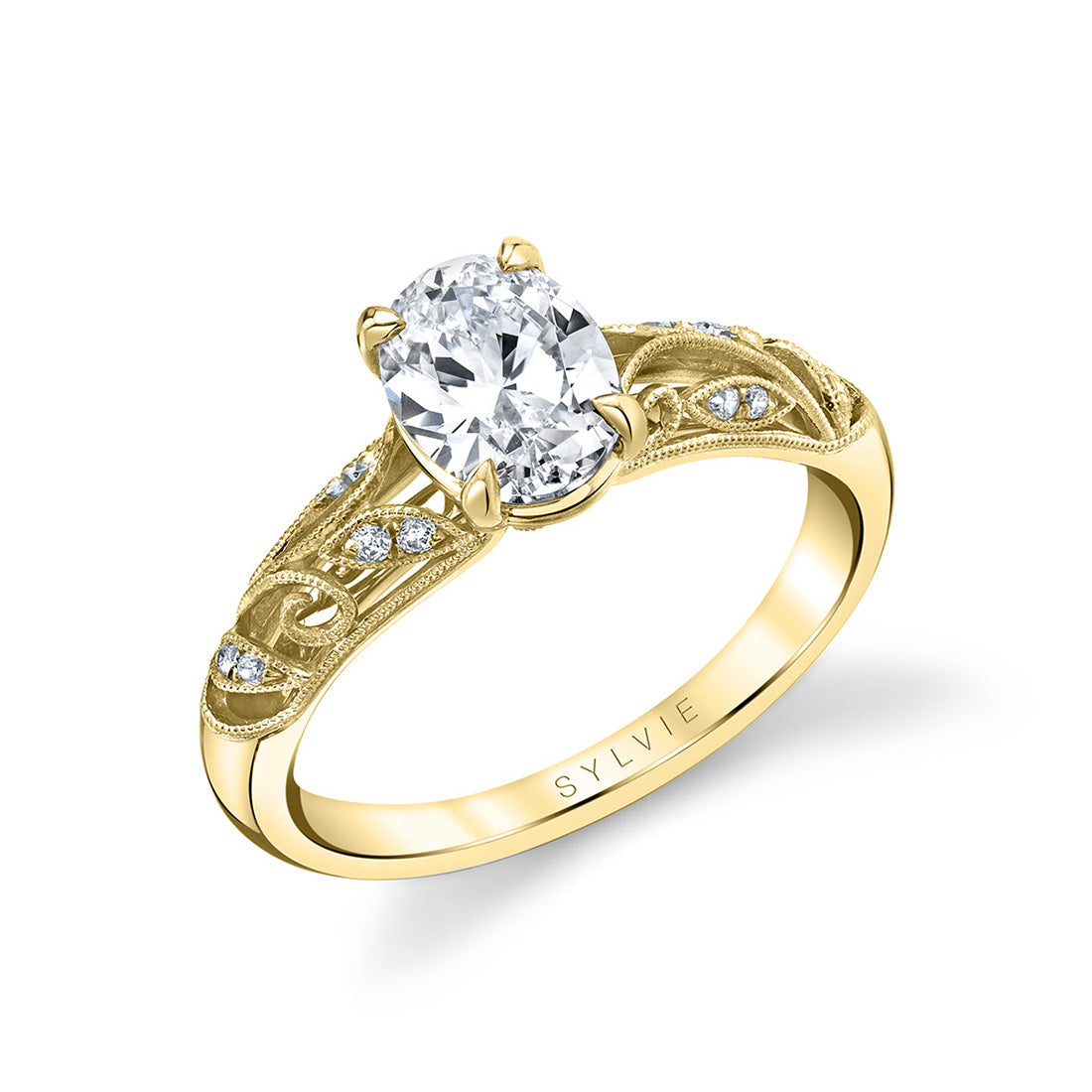 Oval Cut Modern Vintage Engagement Ring - Roial