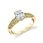 Oval Cut Modern Vintage Engagement Ring - Roial