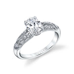 Oval Cut Modern Vintage Engagement Ring - Roial