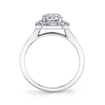 Flora - Vintage Engagement Ring with Floral Inspired Halo