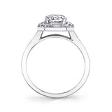 Flora - Vintage Engagement Ring with Floral Inspired Halo