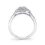 Fleurette - Flower Engagement Ring with Halo