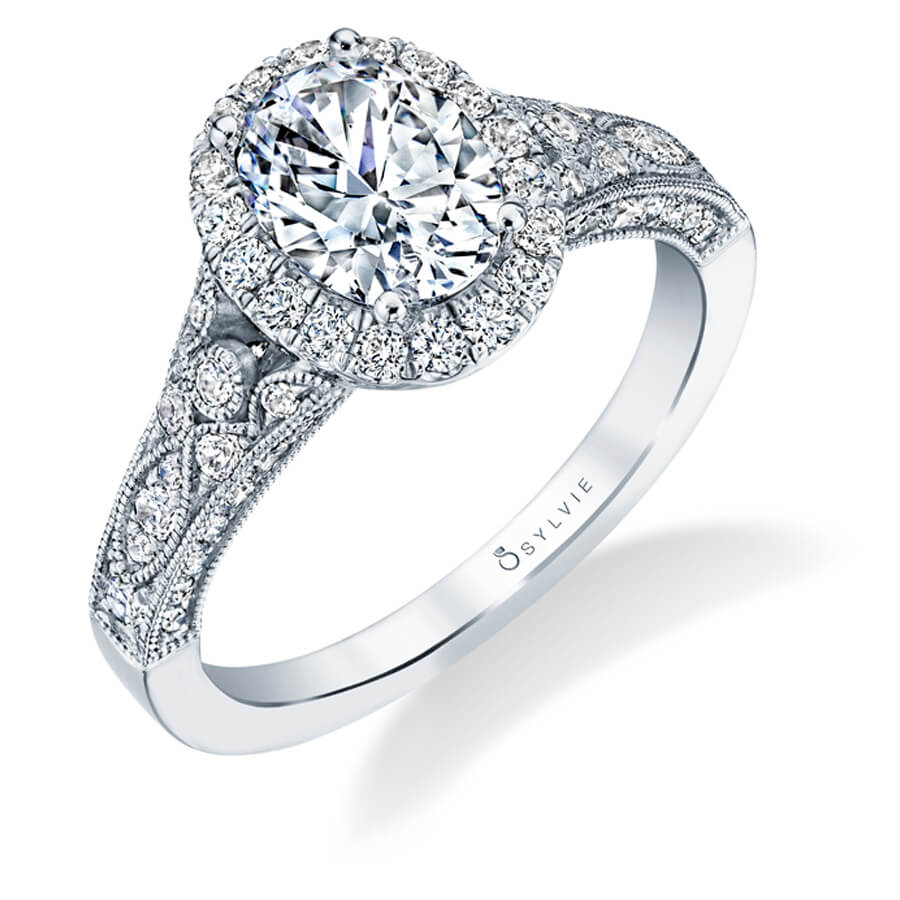 Cheri - Vintage Inspired Oval Engagement Ring