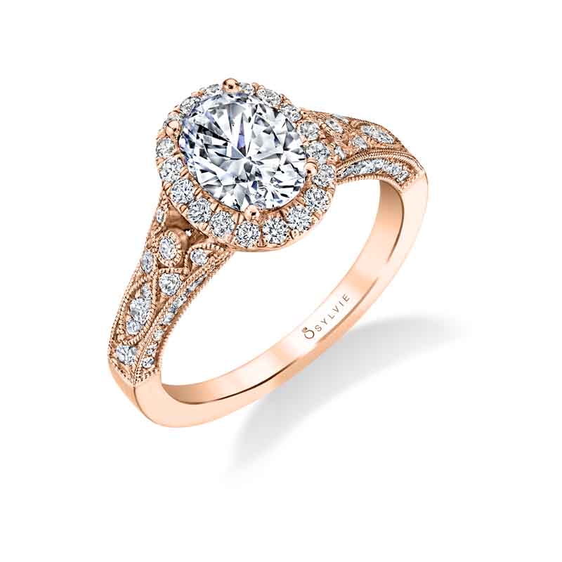 Cheri - Vintage Inspired Oval Engagement Ring