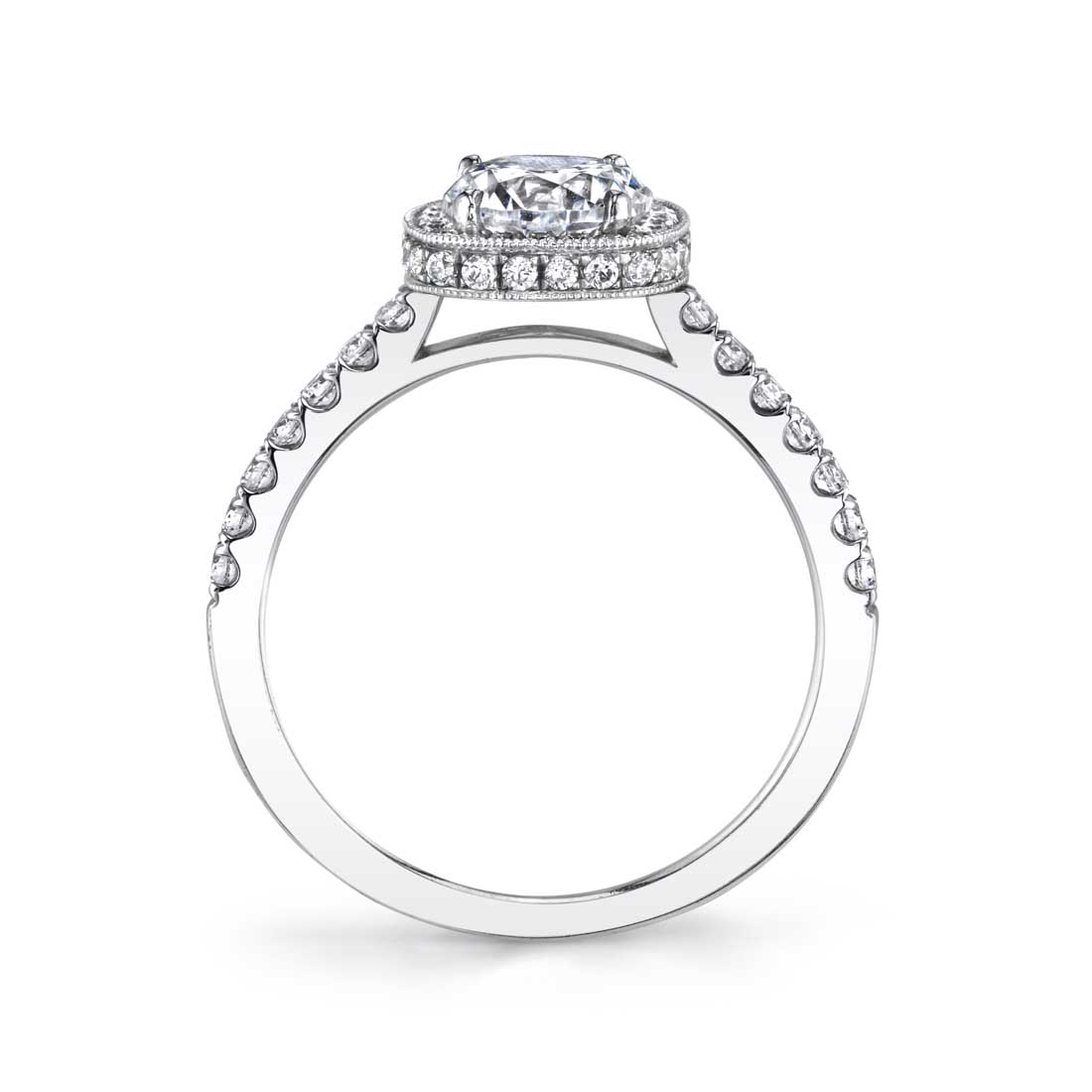Alix - Classic Halo Engagement Ring