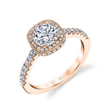 Alix - Classic Halo Engagement Ring