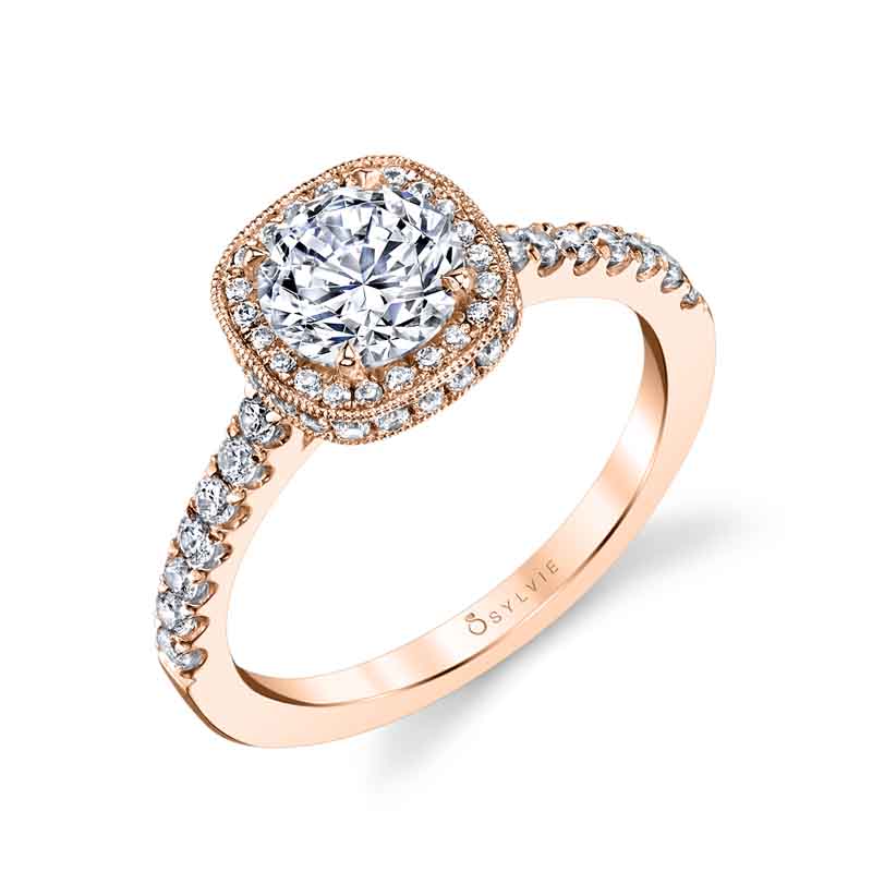 Alix - Classic Halo Engagement Ring