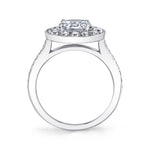 Jordane - Oval Engagement Ring with Halo