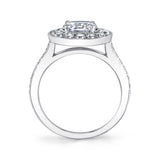 Jordane - Oval Engagement Ring with Halo