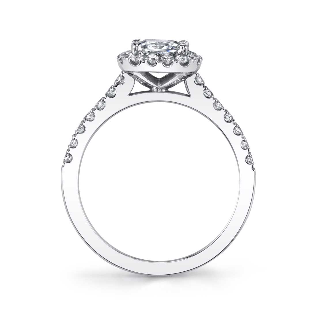 Emma - Cushion Cut Engagement Ring with Halo