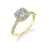 Emma - Round Engagement Ring with Halo