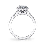 Emma -Princess Cut Engagement Ring with Halo