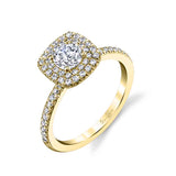 Noele - Classic Double Halo Engagement Ring