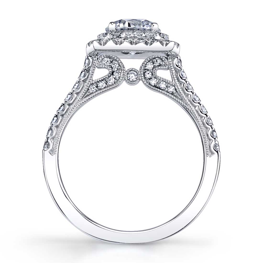 Carolina - Unique Double Halo Engagement Ring