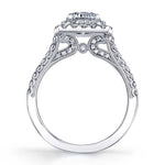 Carolina - Unique Double Halo Engagement Ring
