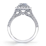 Carolina - Unique Double Halo Engagement Ring
