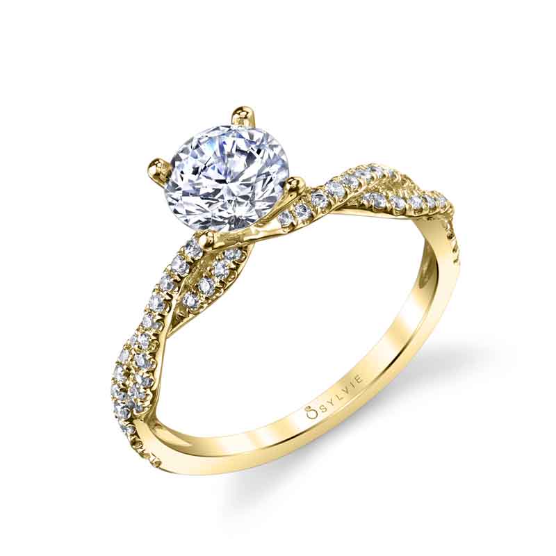 Leana - Spiral Engagement Ring
