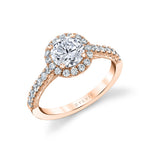 Modern Halo Engagement Ring - Diandra