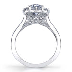 Felicia - Modern Halo Engagement Ring