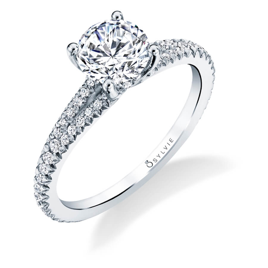 Romane - Classic Split Shank Engagement Ring