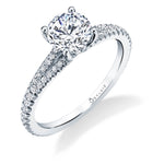 Romane - Classic Split Shank Engagement Ring