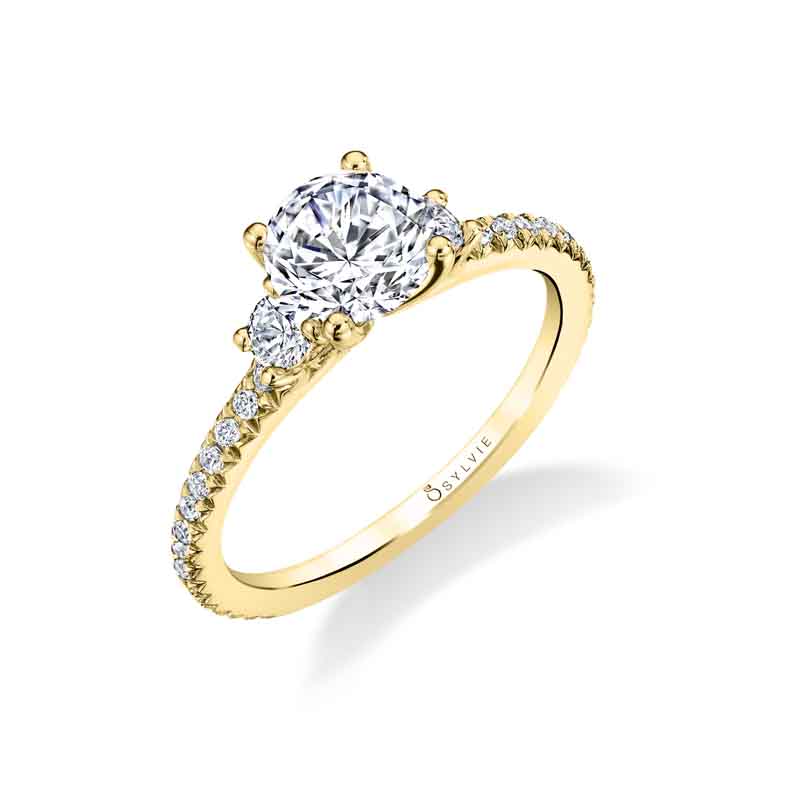 Eloise - Classic Three Stone Engagement Ring