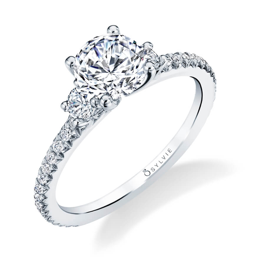Eloise - Classic Three Stone Engagement Ring