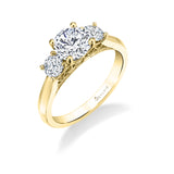 Blandine - Three Stone Engagement Ring