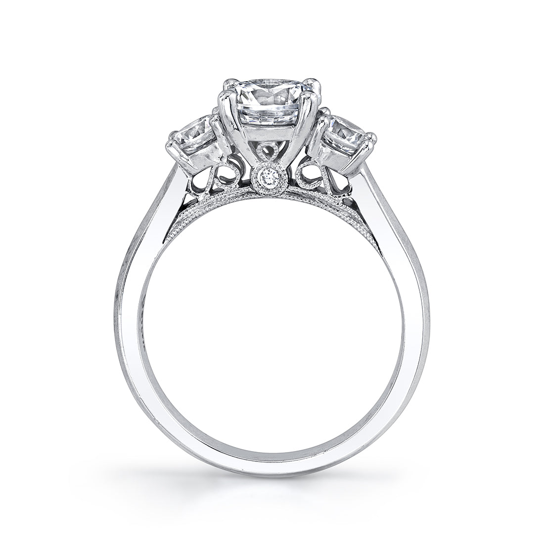 Blandine - Three Stone Engagement Ring