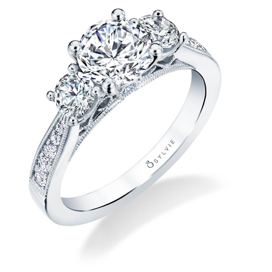 Perrine - Three Stone Engagement Ring