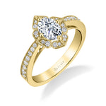 Vintage Inspired Oval Engagement Ring - Hermine
