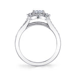 Michaela - Vintage Inspired Oval Cut Flower Engagement Ring