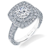 Aureline - Double Halo Engagement Ring