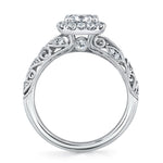 Vintage Halo Engagement Ring - Rochelle