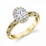 Vintage Oval Engagement Ring - Rochelle