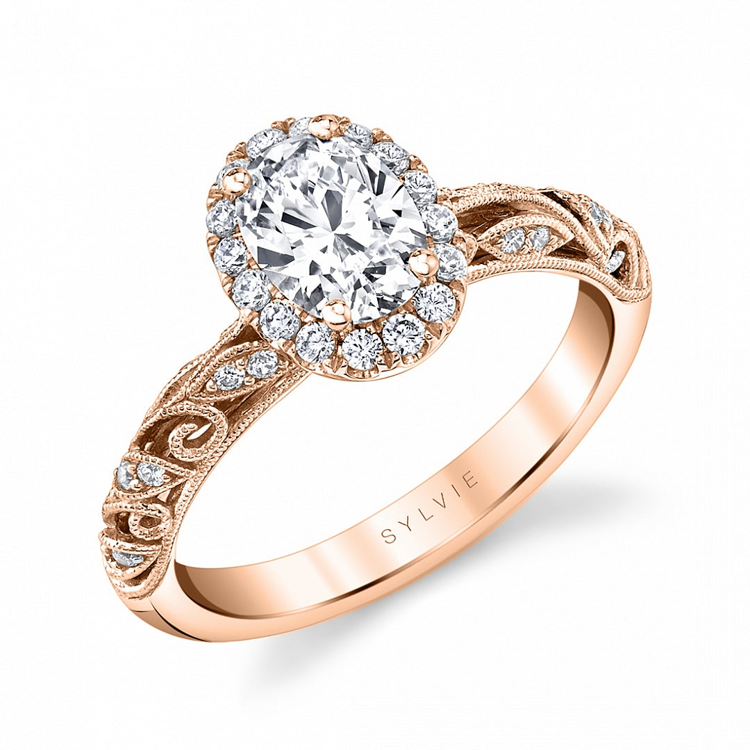 Vintage Oval Engagement Ring - Rochelle