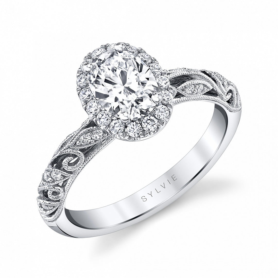 Vintage Oval Engagement Ring - Rochelle