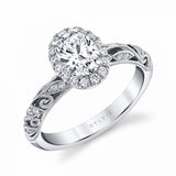 Vintage Oval Engagement Ring - Rochelle