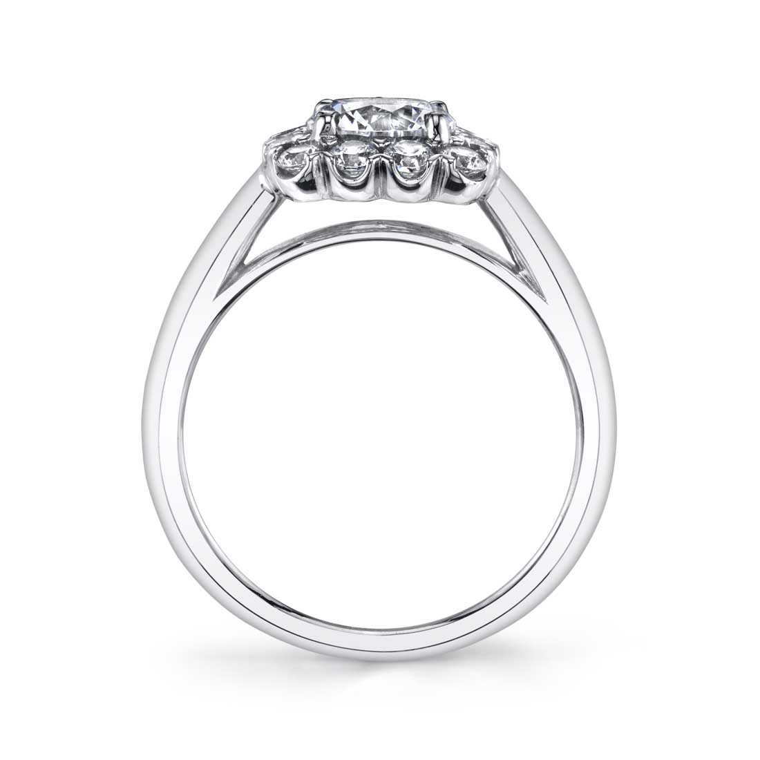 Chloe - Classic Cushion Halo Engagement Ring