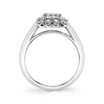 Chloe - Classic Cushion Halo Engagement Ring