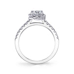 Dani - Flower Inspired Halo Engagement Ring